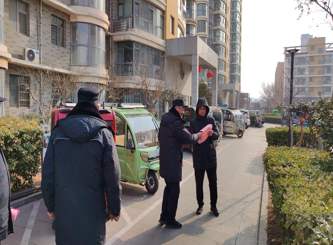 兰山街道后十社区开展住宅小区消防安全专线检查